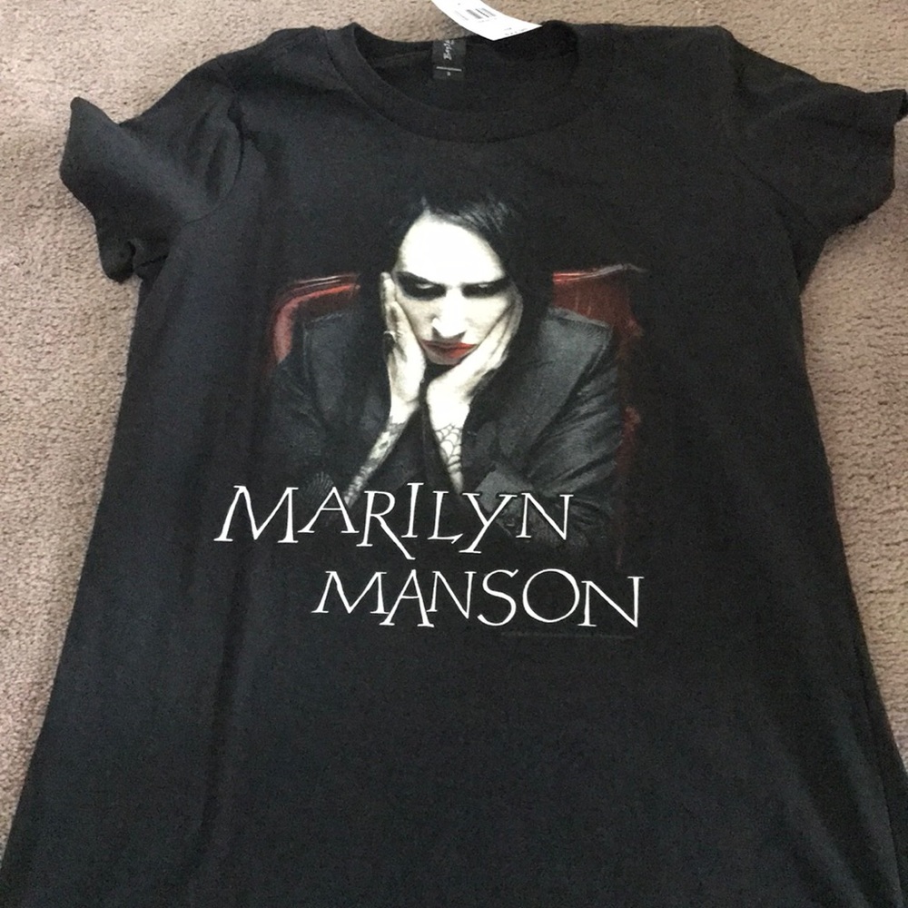 Marilyn Manson t-shirt.